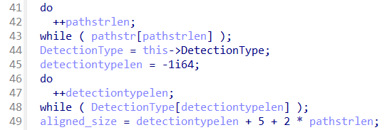 Figure 5: Reservation of space for DetectionPath and DetectionType at the beginning of CQexQuaResource::ToBinary.